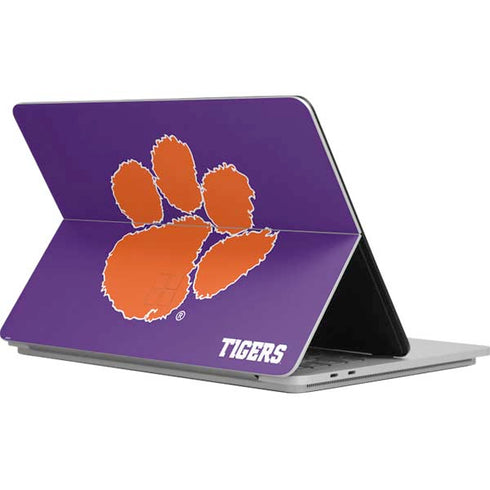 Clemson University Tiger Print Purple Surface Laptop Studio Skin